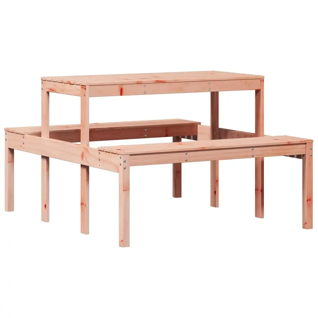 Picnic Table Outdoor Dining Furniture Garden Patio Bench Wooden Slatted Design
