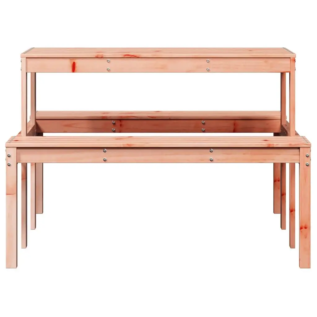 Picnic Table Outdoor Dining Furniture Garden Patio Bench Wooden Slatted Design