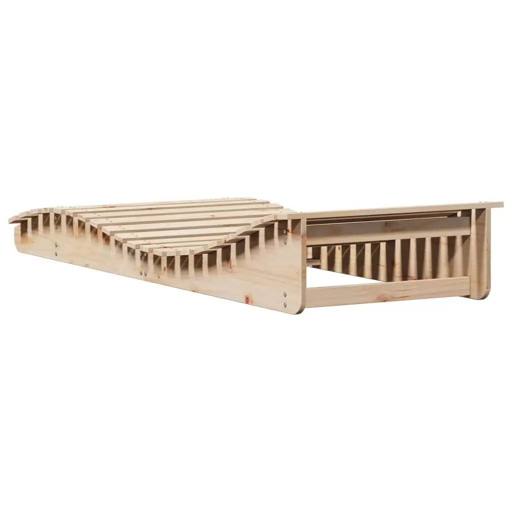 Wooden Sun Lounger for Outdoor Relaxation
