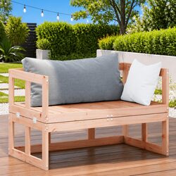 Extendable Wooden Garden Sofa Bench for Outdoor Spaces
