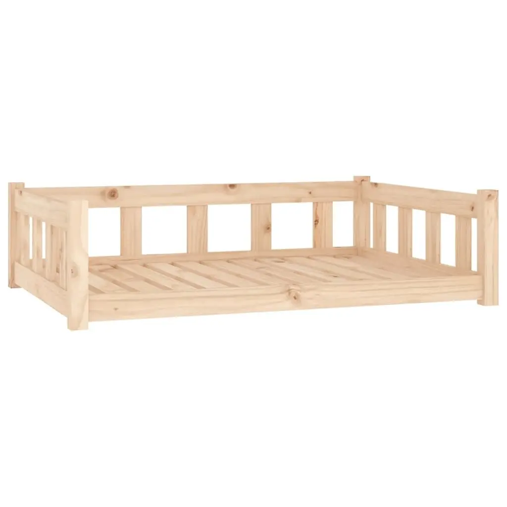 Rectangular Dog Bed 105.5x75.5x28 cm with Wooden Frame