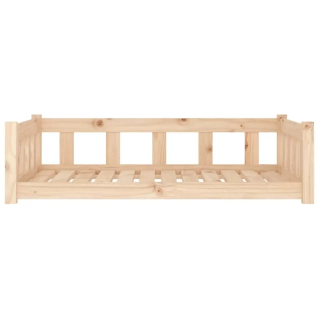 Rectangular Dog Bed 105.5x75.5x28 cm with Wooden Frame