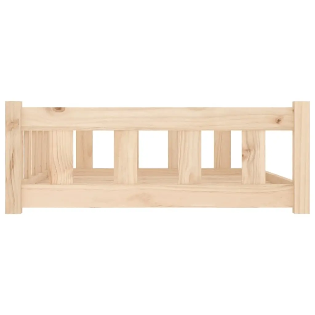 Rectangular Dog Bed 105.5x75.5x28 cm with Wooden Frame