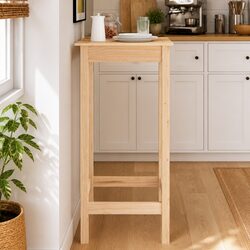 High Bistro Furniture Bar Table 50x50x110 cm Solid Pine