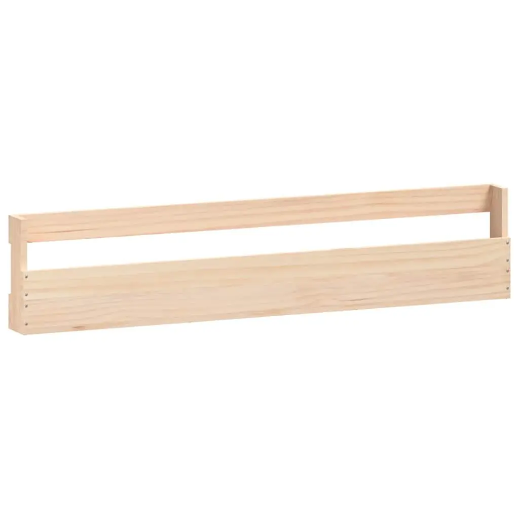 Solid Wood Pine Wall-Mounted Shoe Racks 2 Pieces Brown