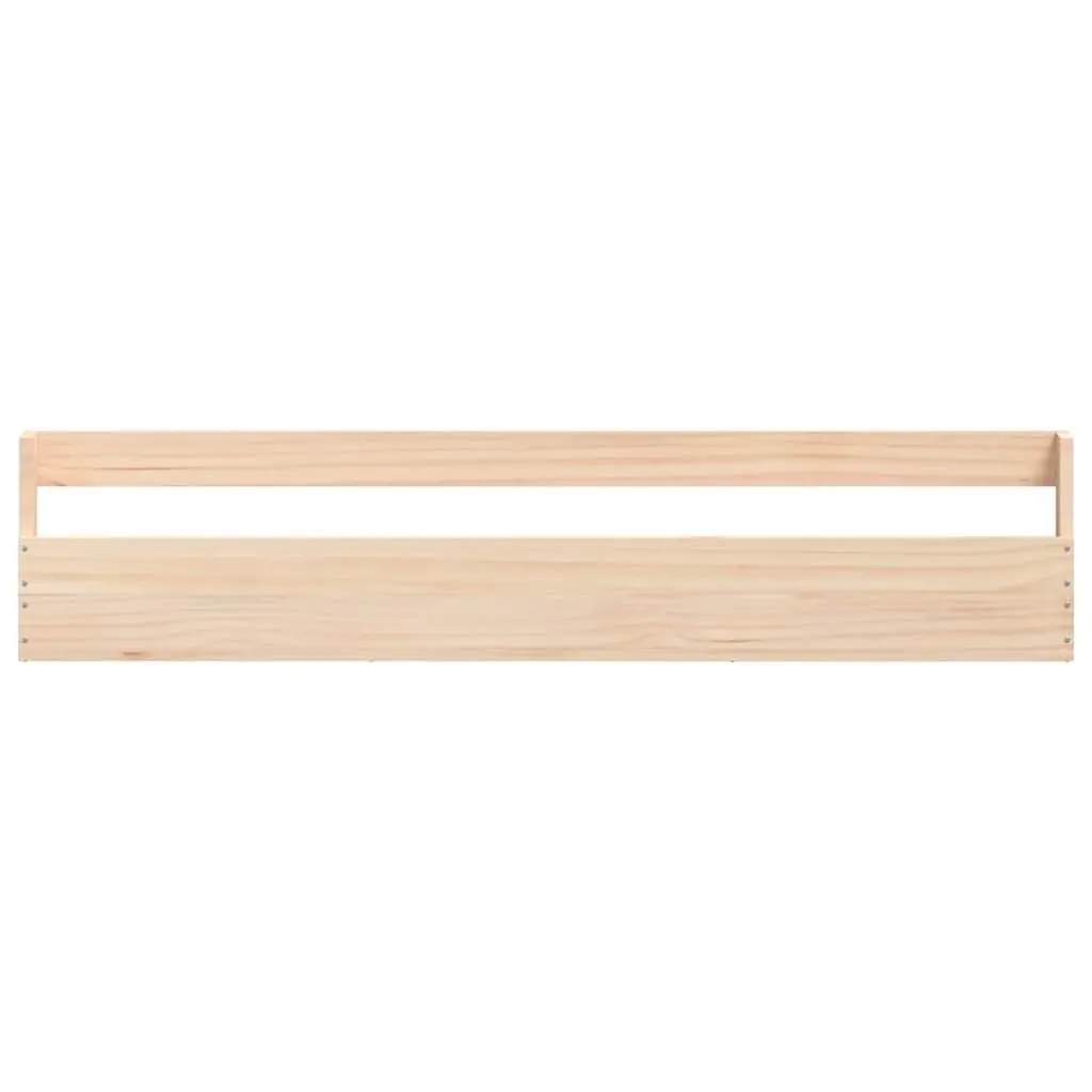 Solid Wood Pine Wall-Mounted Shoe Racks 2 Pieces Brown