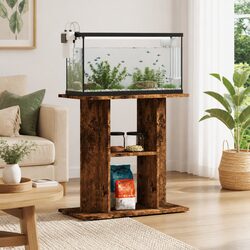 3-Tier Brown Aquarium Stand for Fish Tank Storage