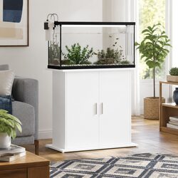 Durable White Aquarium Stand 81x36x73 cm for Fish Tanks