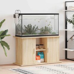 Brown Engineered Wood Aquarium Stand for Fish Tanks
