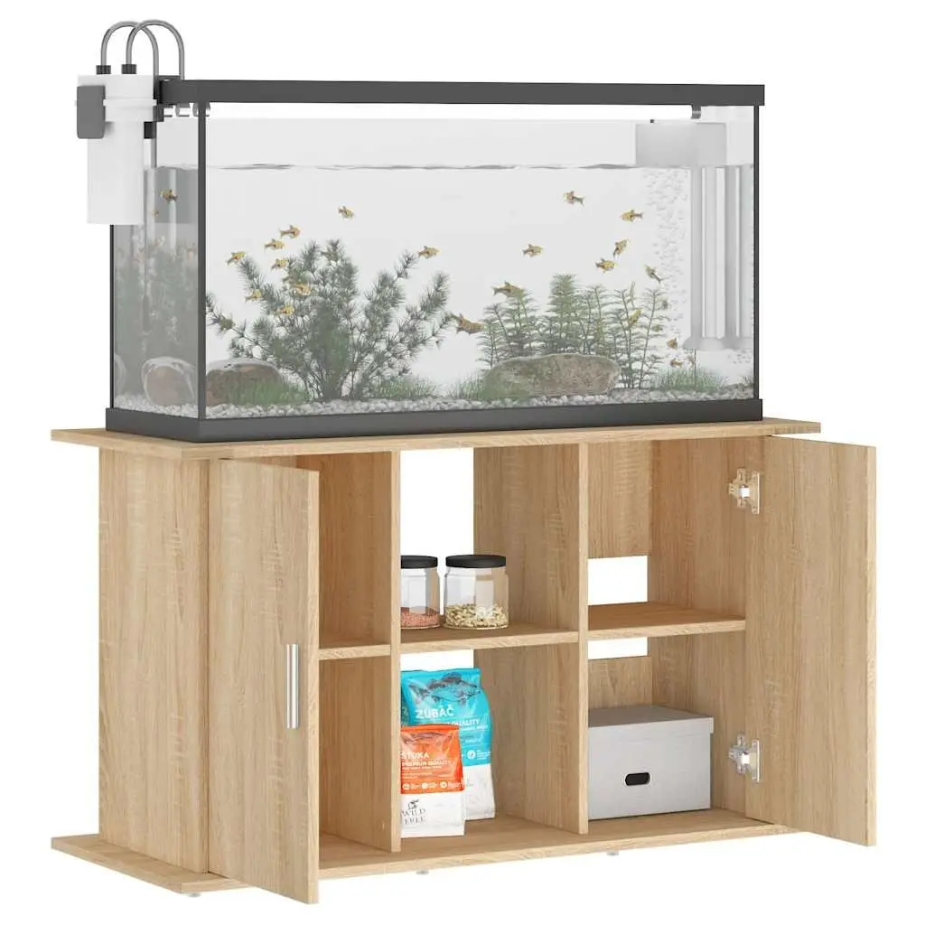 Aquarium Stand Engineered Wood Brown 101x41x58cm Fish Tank Cabinet Storage Shelves Display