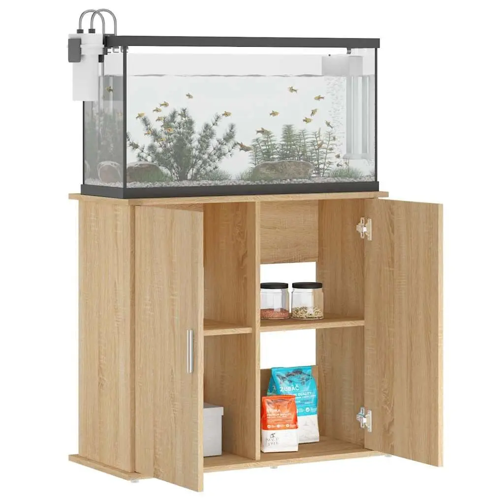 Aquarium Stand Engineered Wood 81x36x73cm Brown