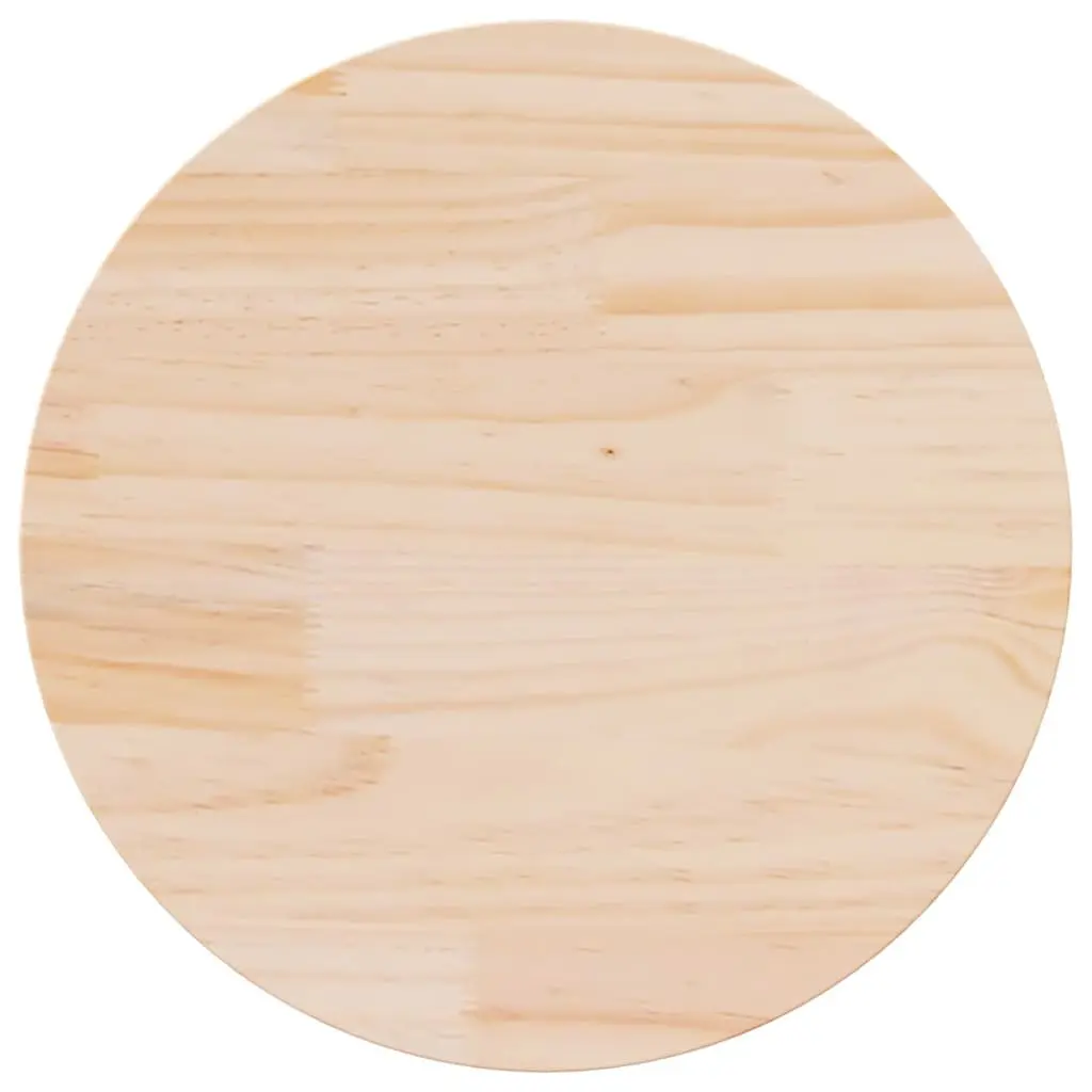 Round Wooden Table Top Ø70cm Solid Pine Wood Dining Coffee Desk Surface