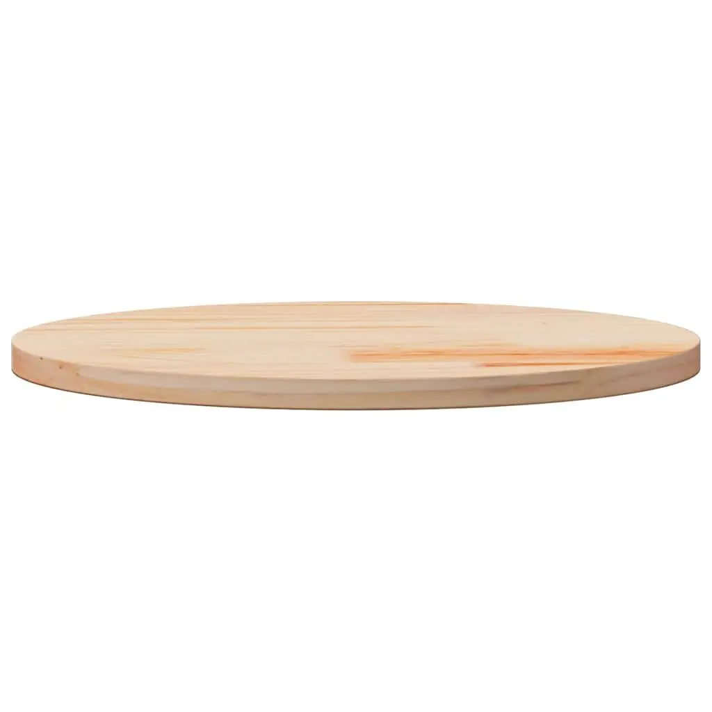 Round Wooden Table Top Ø70cm Solid Pine Wood Dining Coffee Desk Surface