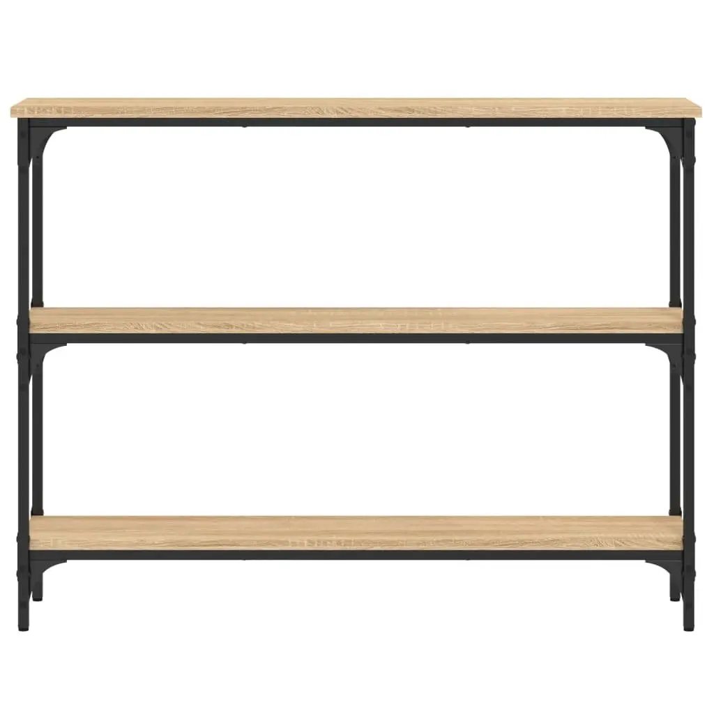Console Table Sonoma Oak Brown Hallway Entryway Living Room Storage Accent
