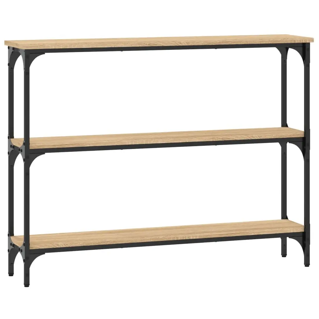 Console Table Sonoma Oak Brown Hallway Entryway Living Room Storage Accent