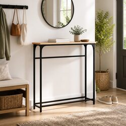 Engineered Wood Console Table for Entryway or Hallway