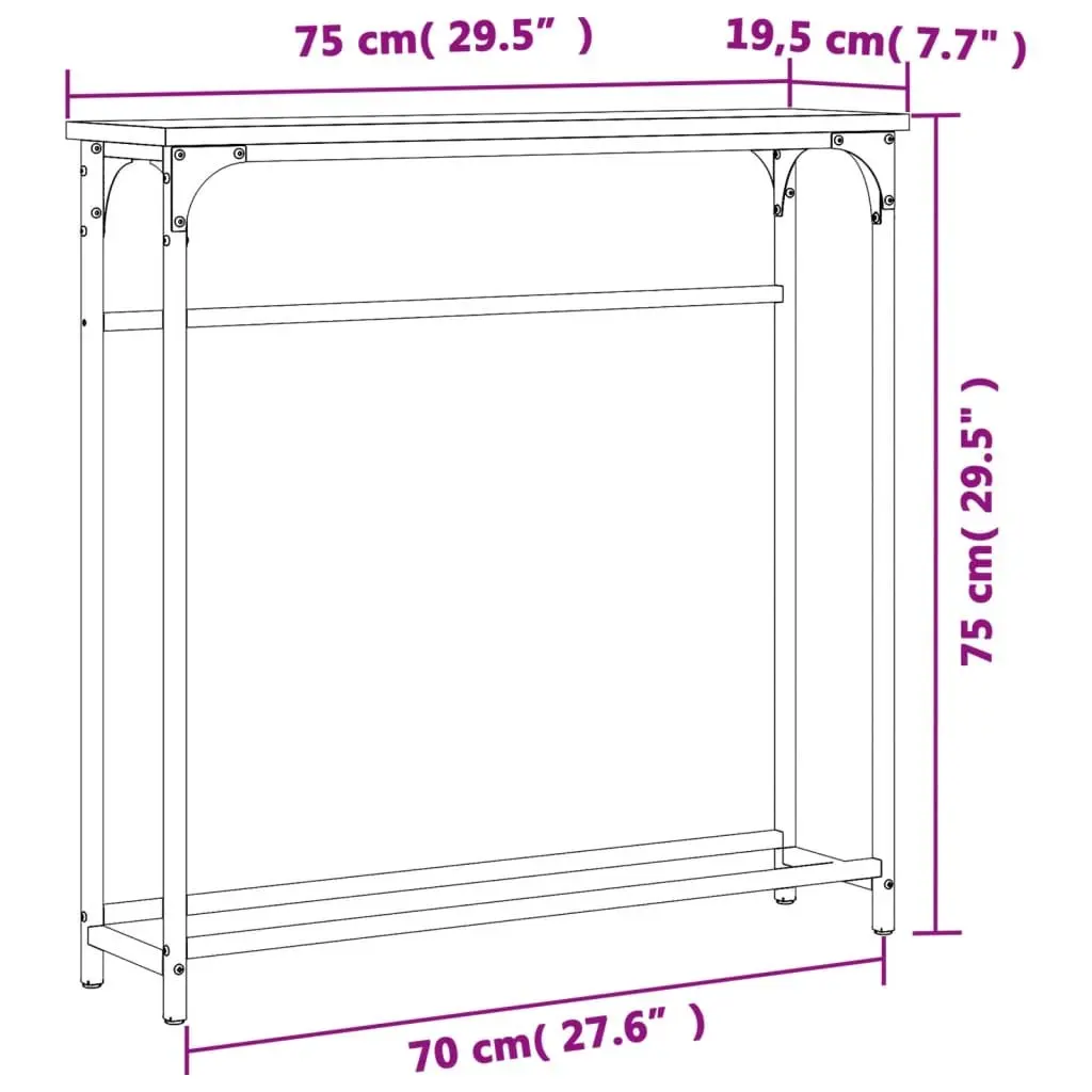 Engineered Wood Console Table for Entryway or Hallway