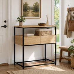 Sonoma Oak Console Table for Modern Living Spaces
