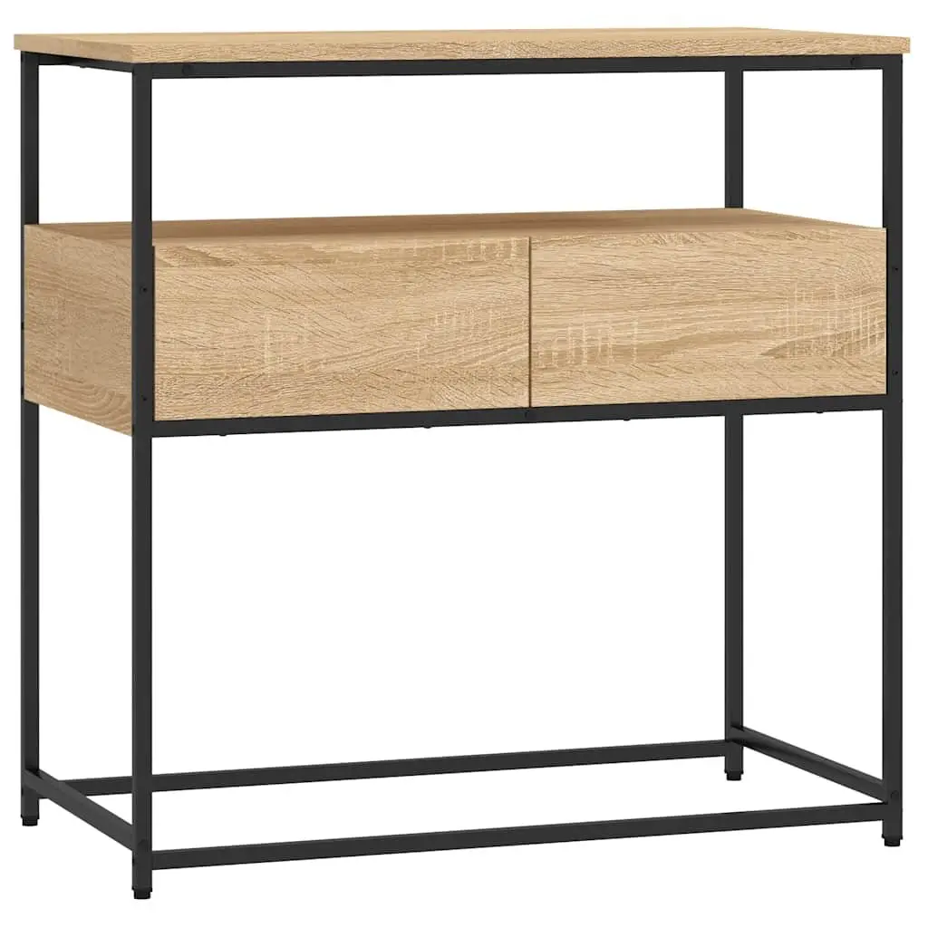 Console Table Sonoma Oak Entryway Hallway Living Room Accent Furniture Storage