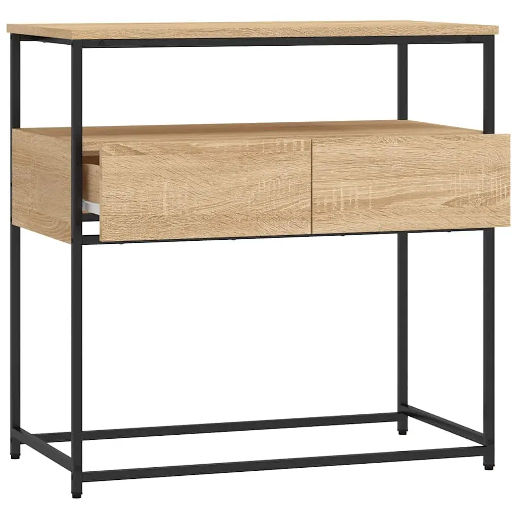 Console Table Sonoma Oak Entryway Hallway Living Room Accent Furniture Storage