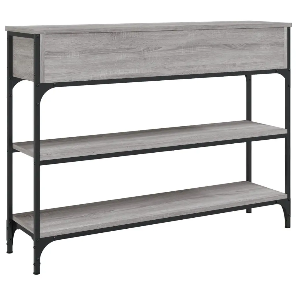 Grey Console Table for Entryway and Living Room