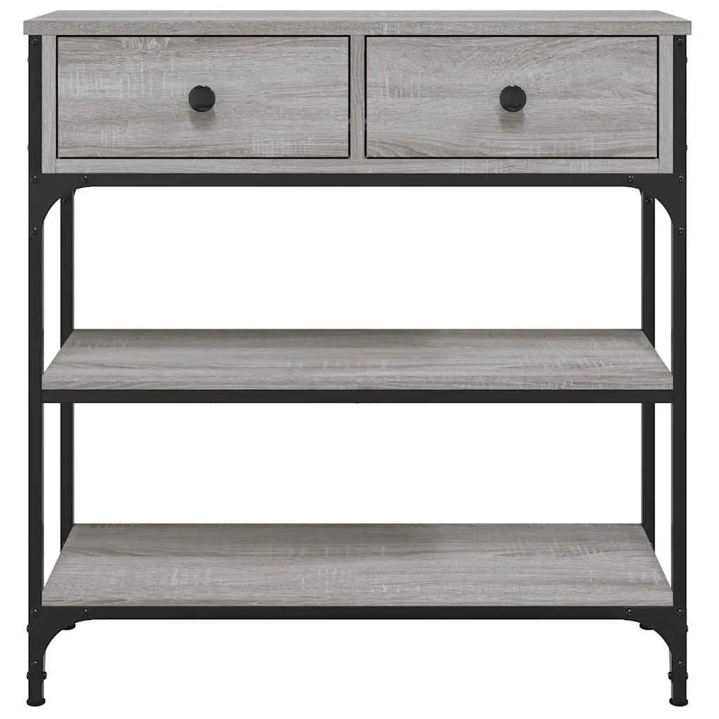 Console Table Grey Sonoma 72.5x25x75 cm End Table Hall Entryway Storage