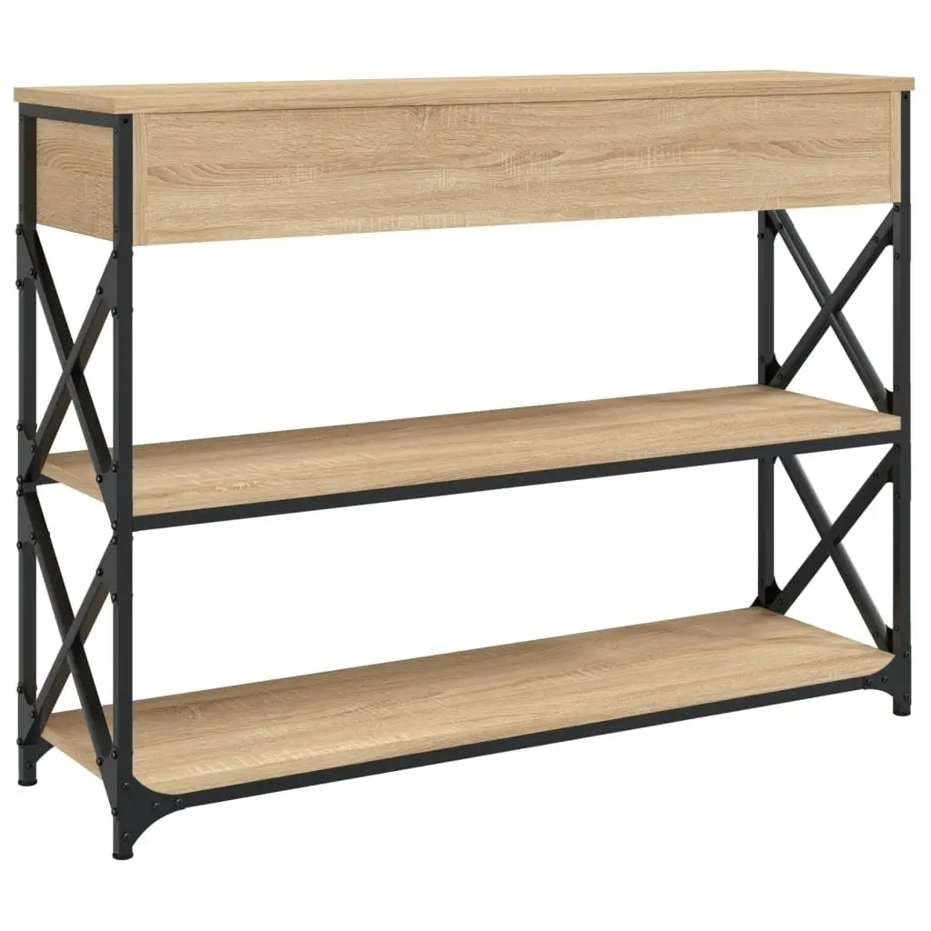 Sonoma Oak Console Table for Storage and Style