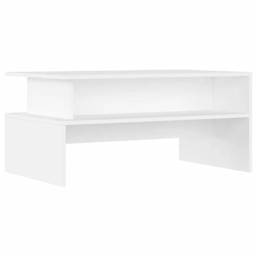 White Coffee Table with Storage Space