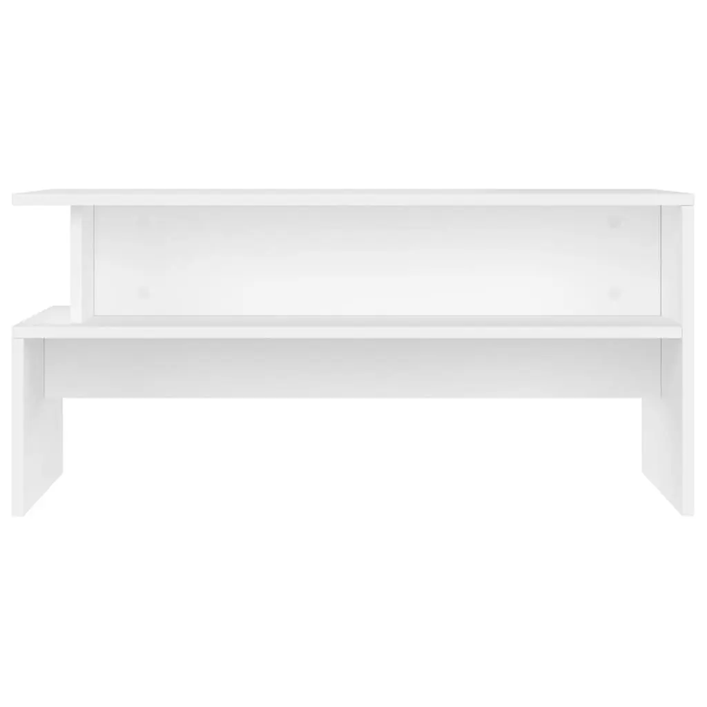 White Coffee Table with Storage Space