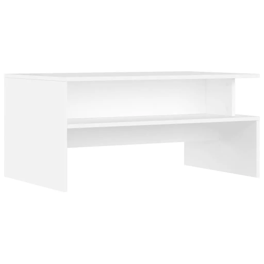 White Coffee Table with Storage Space