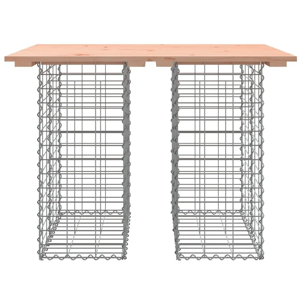 Outdoor Garden Table with Solid Wood and Galvanised Base