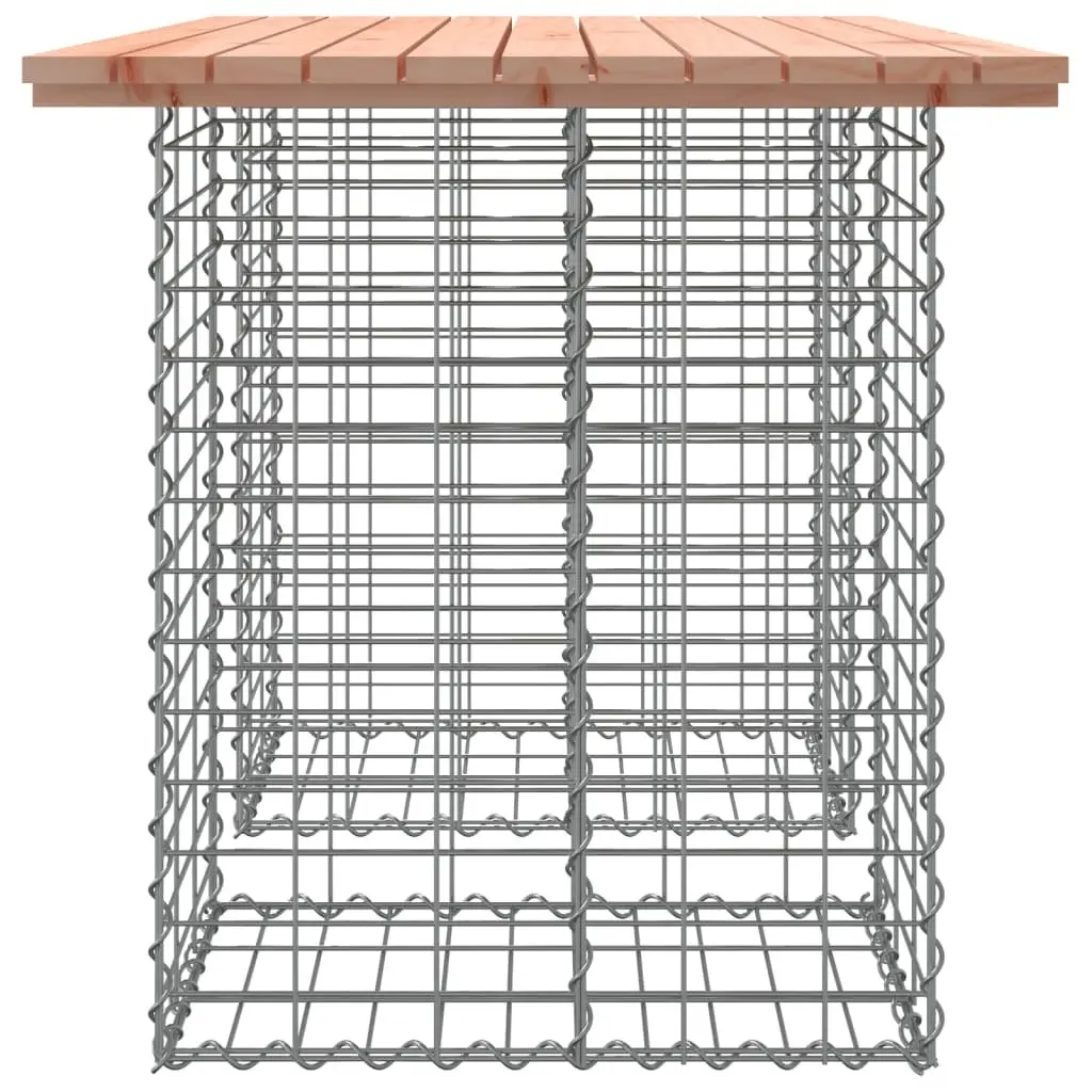 Outdoor Garden Table with Solid Wood and Galvanised Base