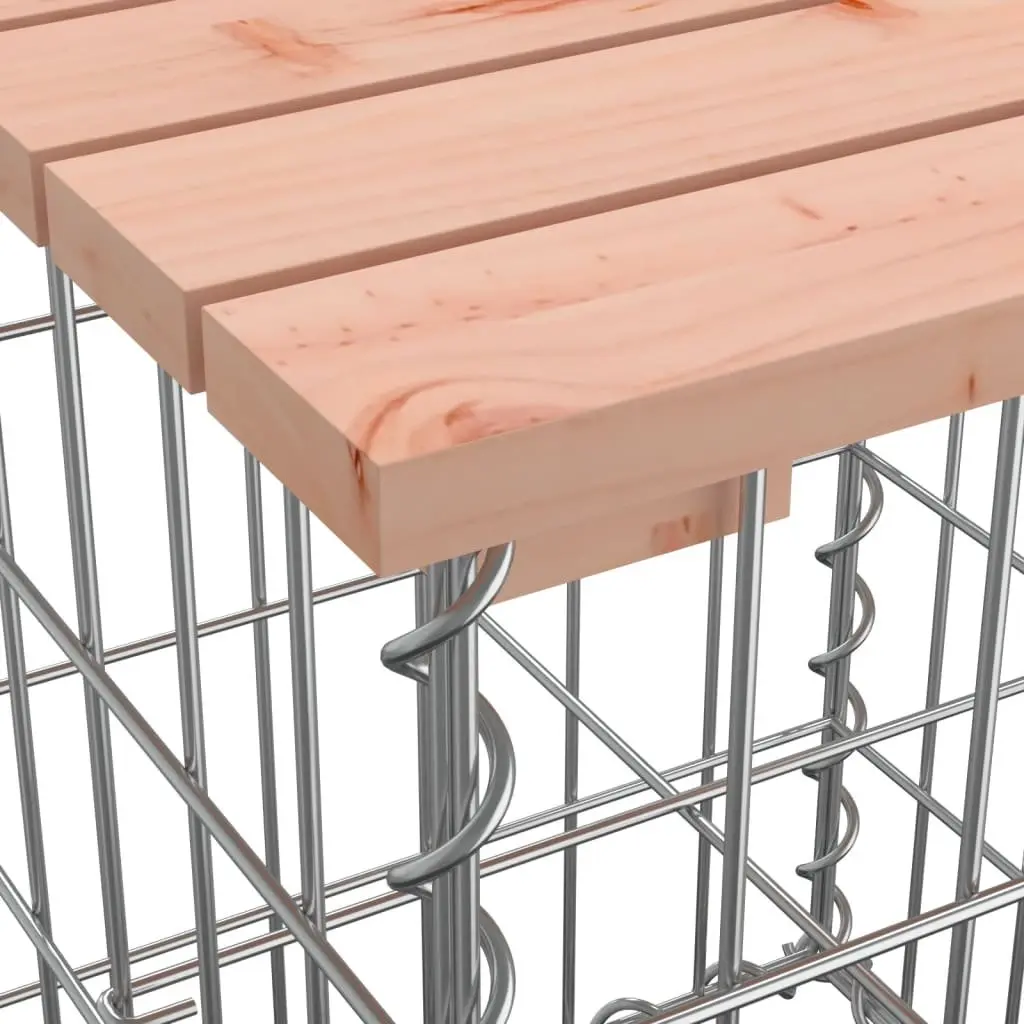 Outdoor Garden Table with Solid Wood and Galvanised Base