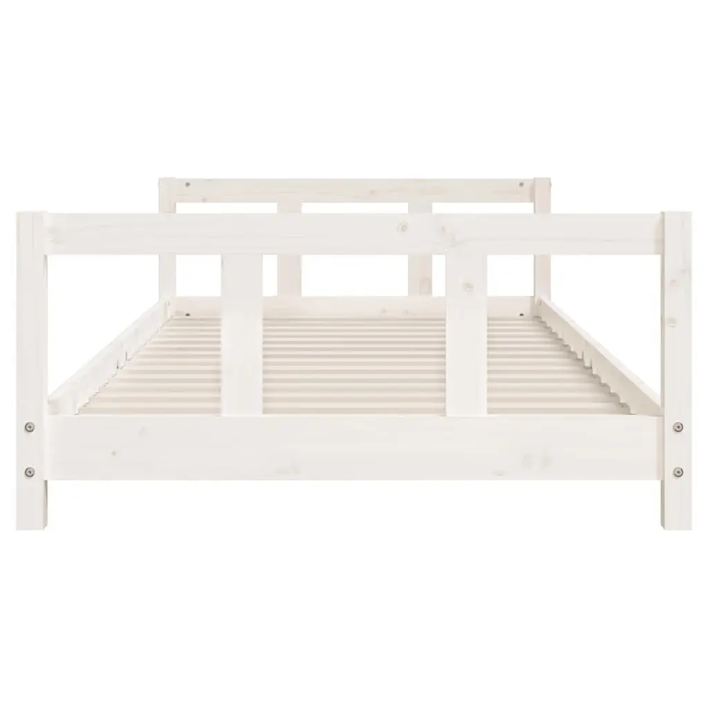 Kids Bed Frame White 90x190cm Single Toddler Wooden Slat Base Children's Bedroom