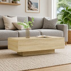Sonoma Oak Coffee Table 100x49.5x31 cm Engineered Wood