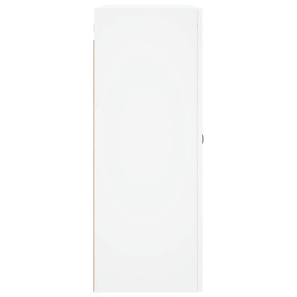 Wall Mounted Cabinet White Storage Floating Cupboard Engineered Wood