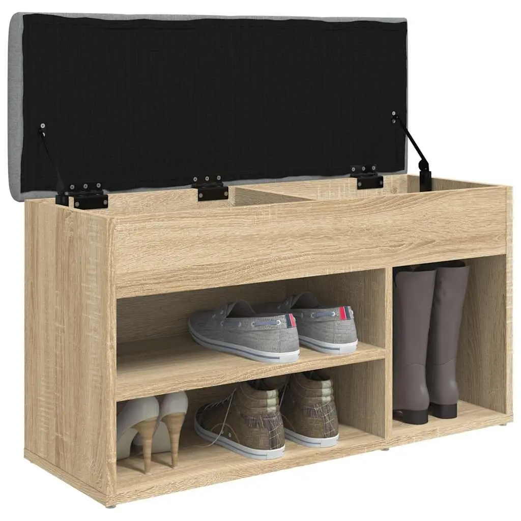 Shoe Bench with Padded Seat for Storage