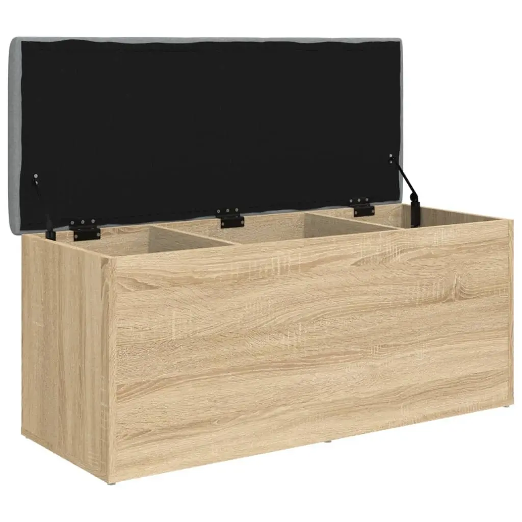 Storage Bench Engineered Wood 102x42x45cm Brown