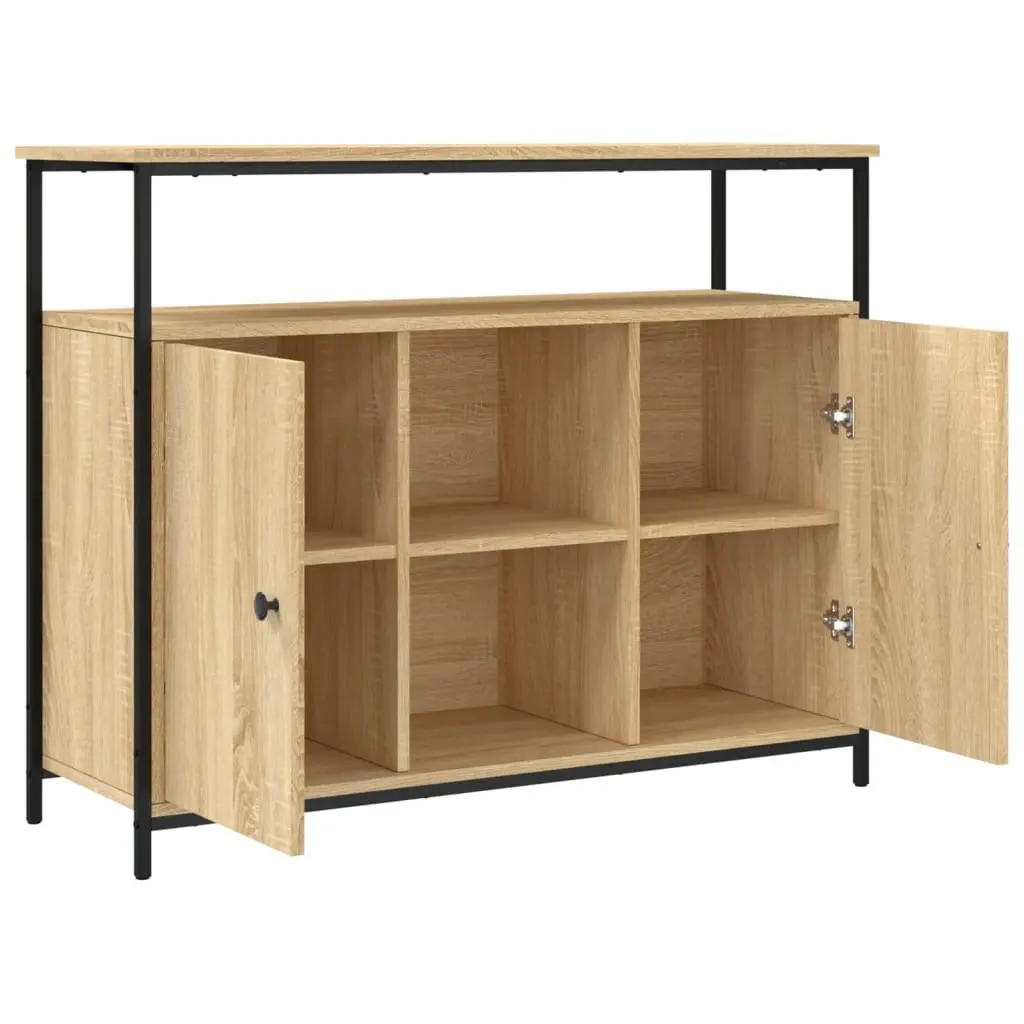 Brown Engineered Wood Storage Cabinet for Display