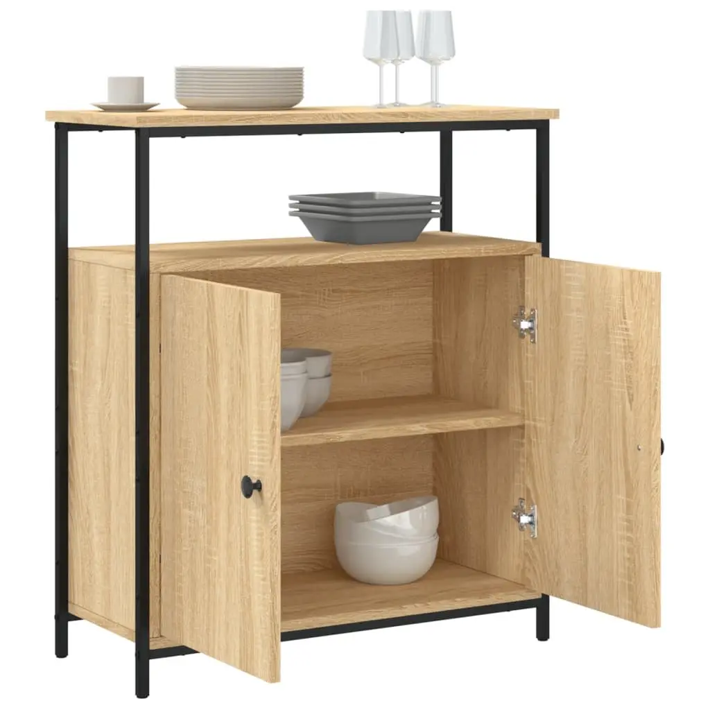 Engineered Wood Sideboard Cabinet in Brown