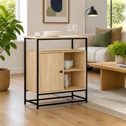 Durable Brown Sideboard Storage Cabinet 69x35x80cm