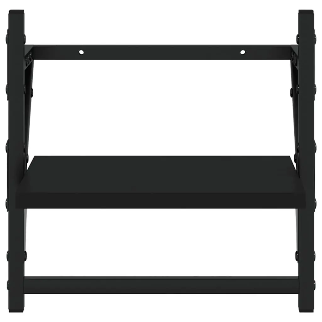 6-Piece Floating Shelf Set with Storage Bars