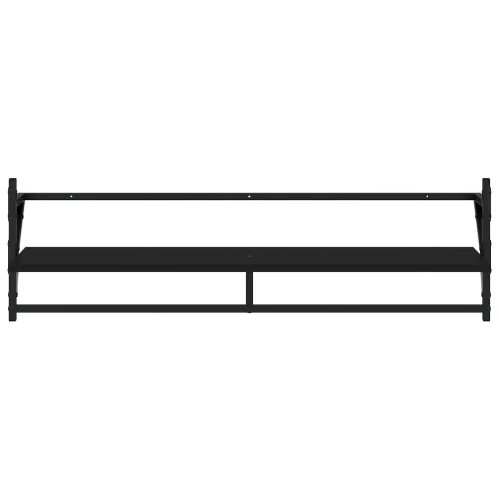 6-Piece Floating Shelf Set with Storage Bars