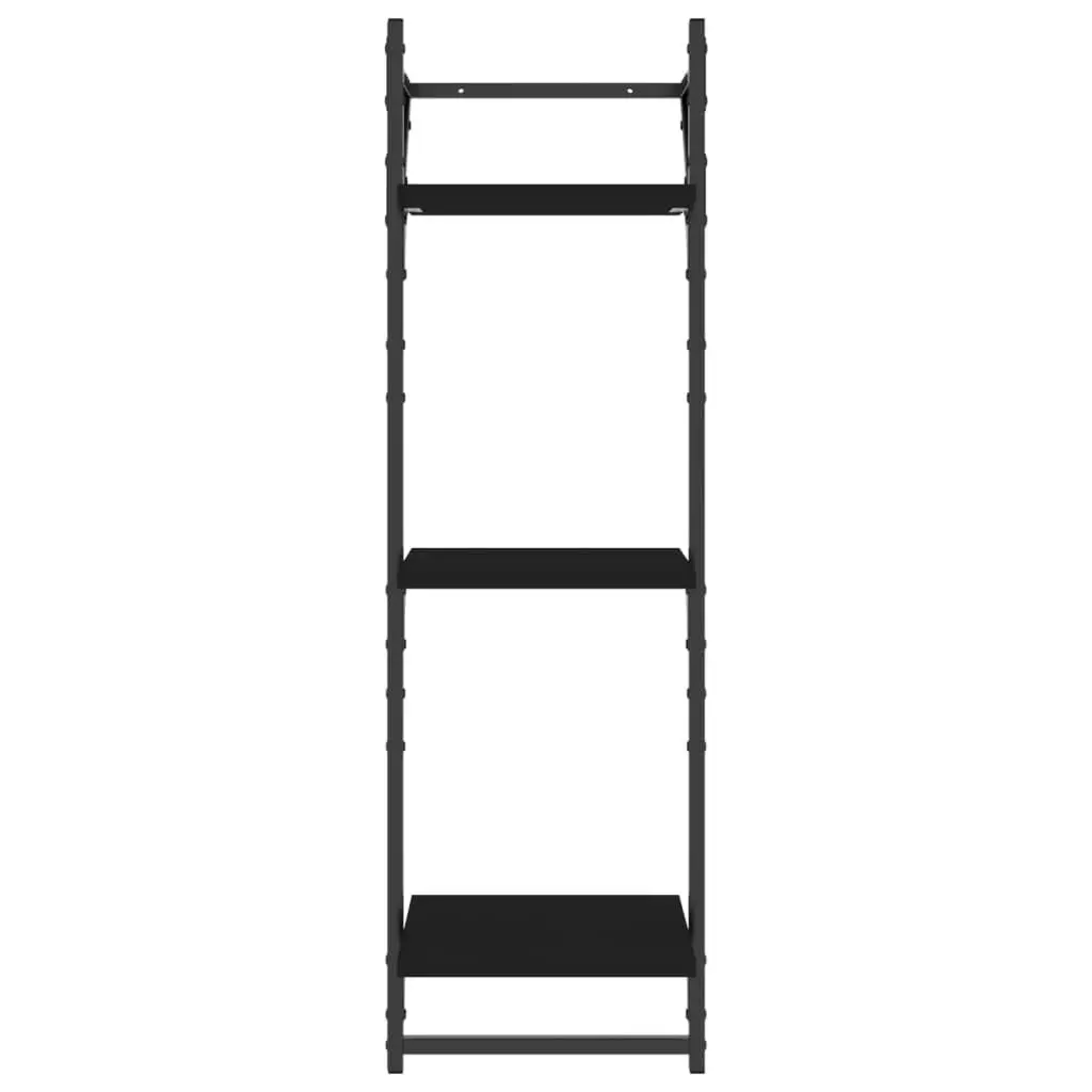 6-Piece Floating Shelf Set with Storage Bars
