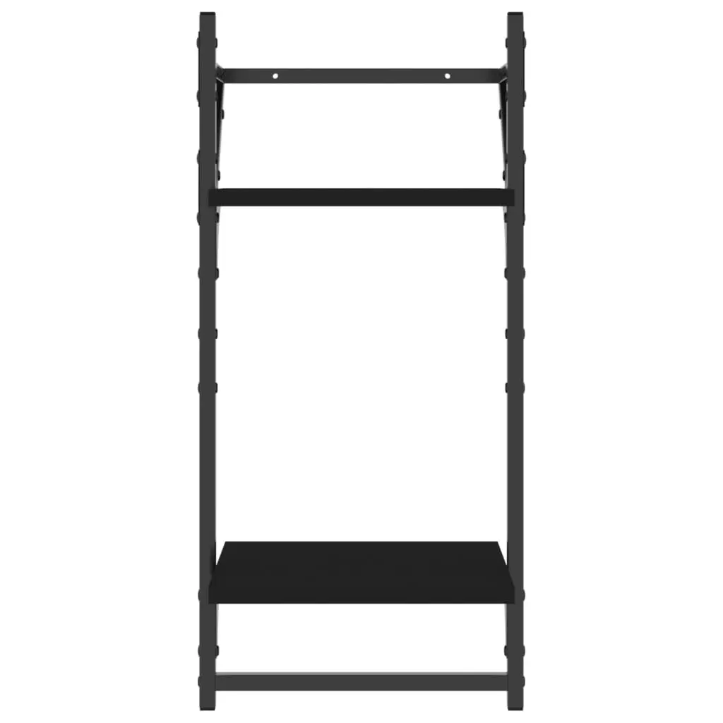 6-Piece Floating Shelf Set with Storage Bars