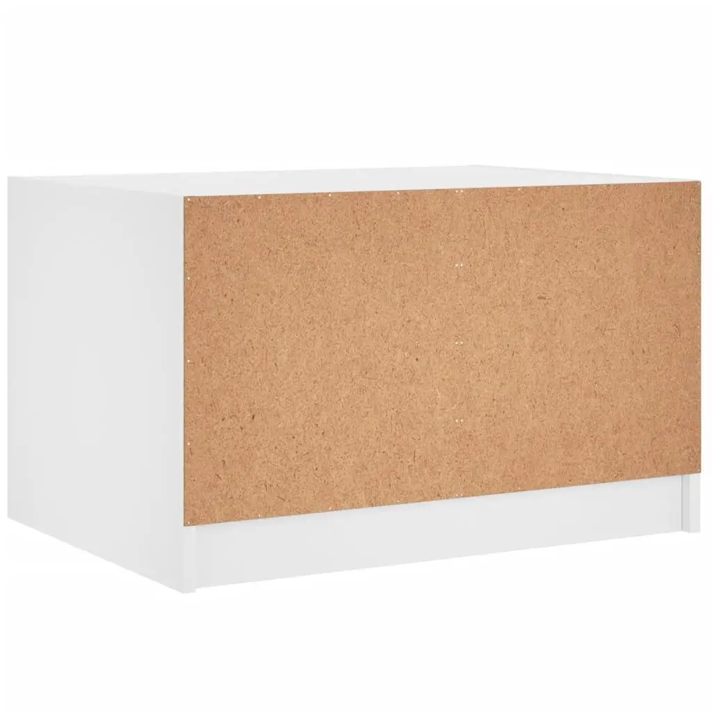 Coffee Table Engineered Wood 68x50x42cm White