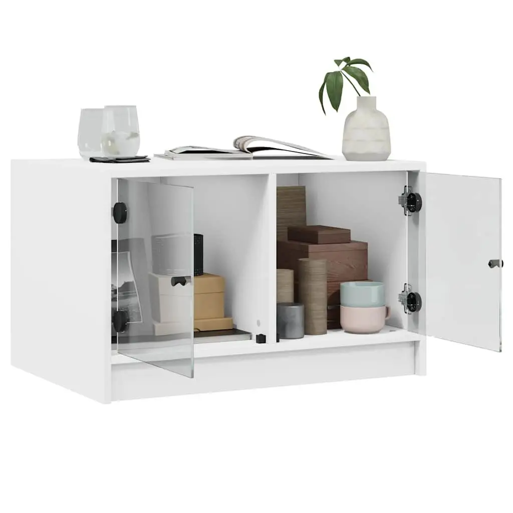 Coffee Table Engineered Wood 68x50x42cm White