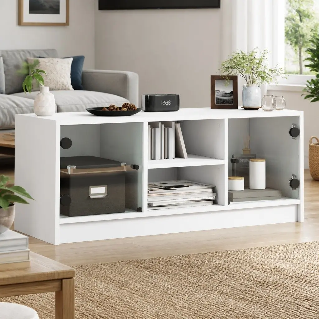 TV Cabinet Engineered Wood 102x37x42 cm White