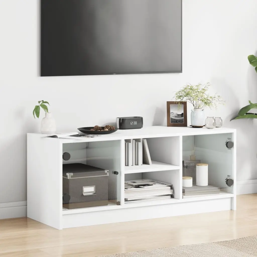 TV Cabinet Engineered Wood 102x37x42 cm White