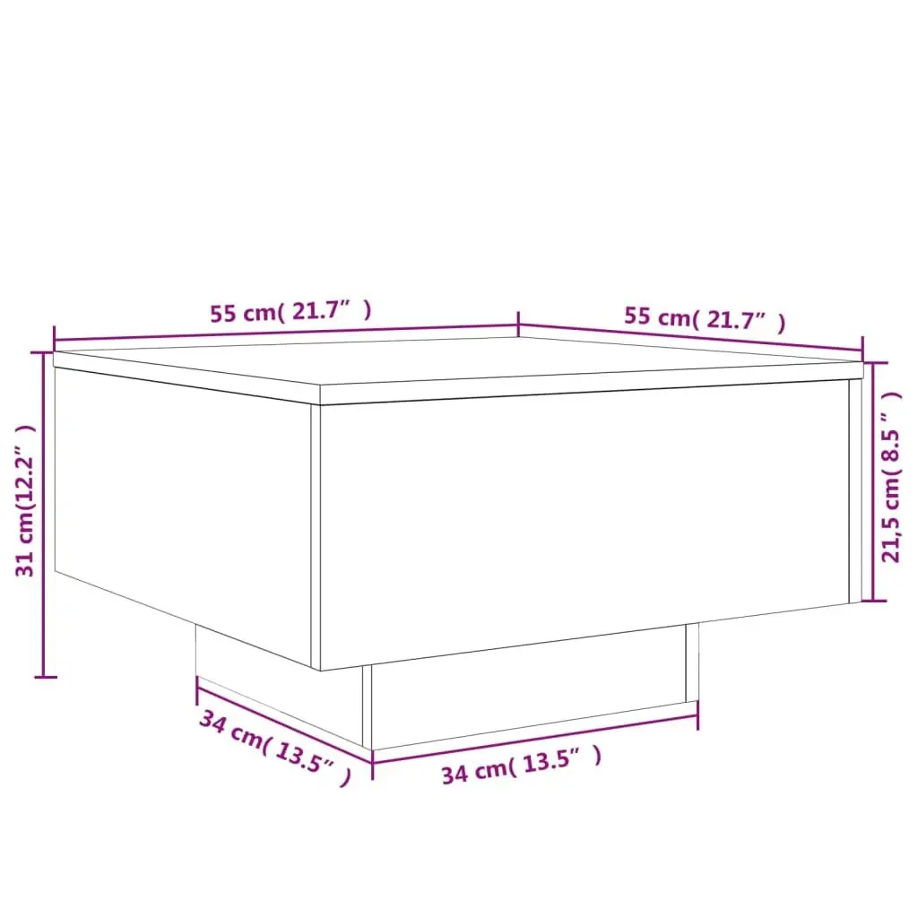 White Modern Coffee Table for Living Rooms